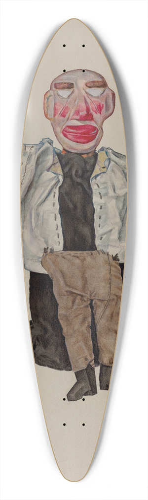 David Ramage - Blind Man Hand Puppet 39.3 inch art pintail longboard deck