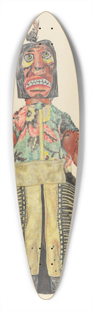 David Ramage - Hand Puppet 39.3 inch art pintail longboard deck