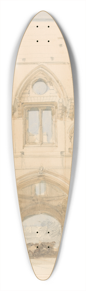 David Roberts - Aberothock Abbey 39.3 inch art pintail longboard deck