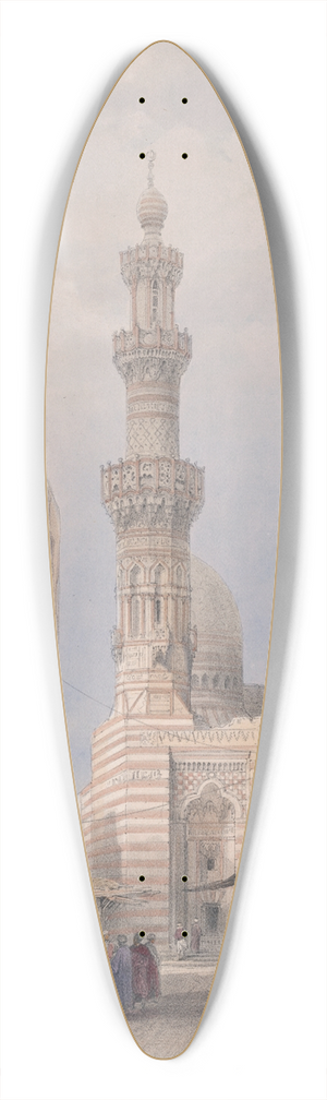 David Roberts - Bullack, Cairo. 39.3 inch art pintail longboard deck