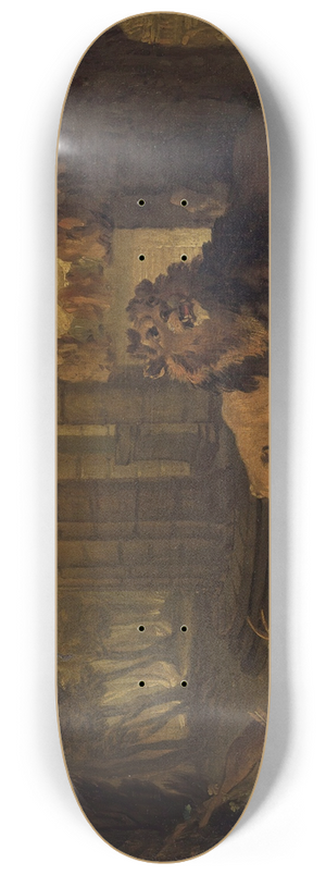 Jean-Baptiste Oudry - Atalanta and Hippomenes turned into lions 8.25 inch art skate deck