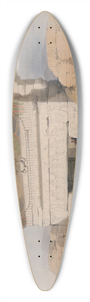 David Roberts - Dendera [Dandara]. Dec. 1838. 39.3 inch art pintail longboard deck