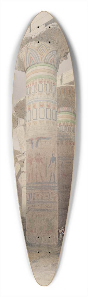 David Roberts - Karnac [Karnak]. Nov. 29th, 1838 39.3 inch art pintail longboard deck