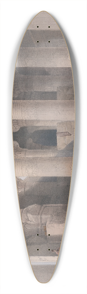 David Roberts - Temple at Esneh [Isn]. Nov. 25th, 1838. 39.3 inch art pintail longboard deck