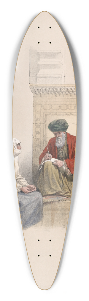 David Roberts - The letter writer, Cairo. 39.3 inch art pintail longboard deck