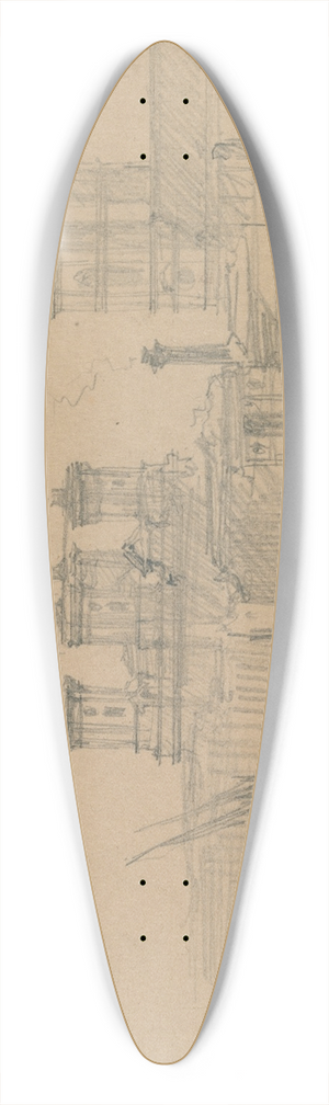 David Roberts - Westminster 39.3 inch art pintail longboard deck