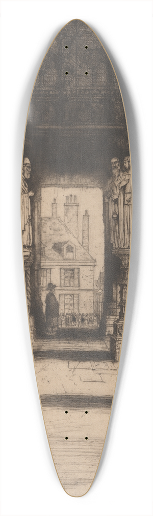 David Young Cameron - Chartres 39.3 inch art pintail longboard deck