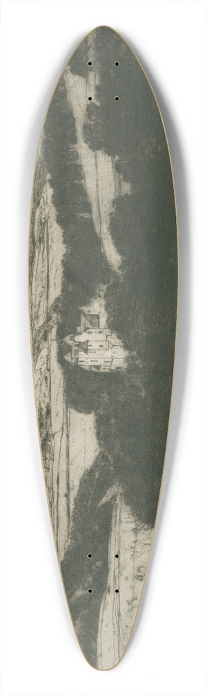 David Young Cameron - Craigievar 39.3 inch art pintail longboard deck
