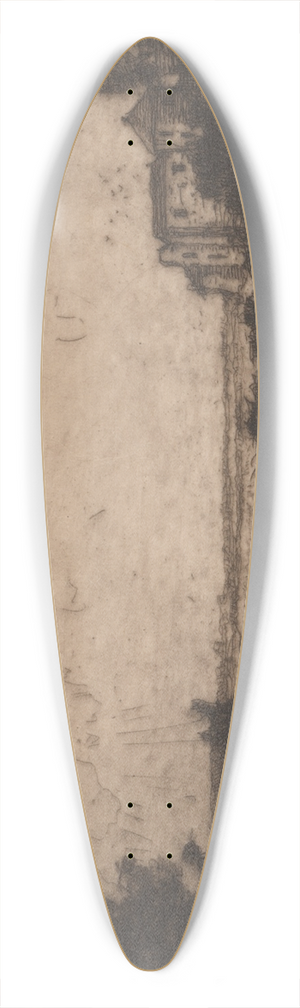 David Young Cameron - Landscape with Trees 39.3 inch art pintail longboard deck
