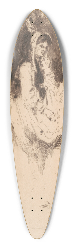 David Young Cameron - Mariji 39.3 inch art pintail longboard deck