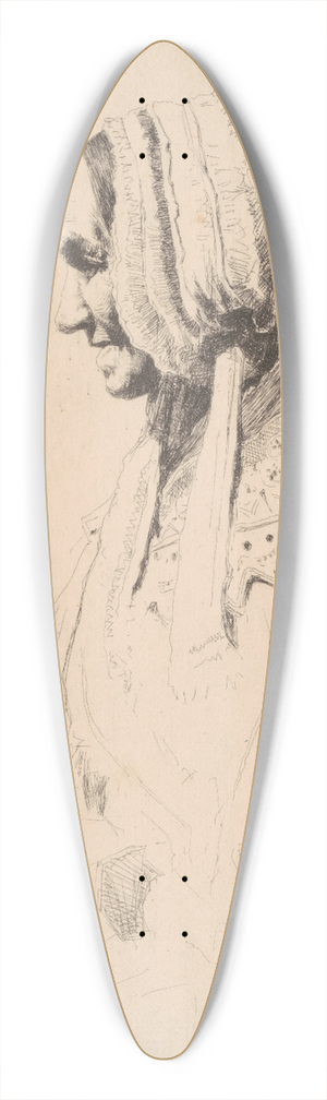 David Young Cameron - Old Age 39.3 inch art pintail longboard deck