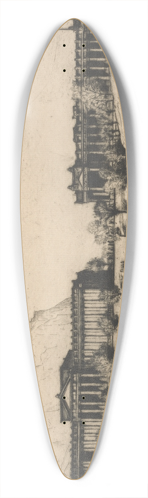 David Young Cameron - Royal Scottish Academy 39.3 inch art pintail longboard deck