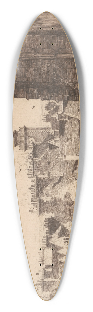 David Young Cameron - Stirling Town 39.3 inch art pintail longboard deck
