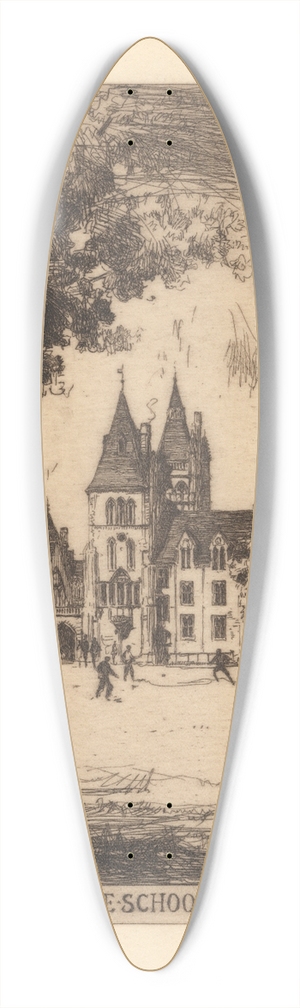 David Young Cameron - The Charter House Schools, Godalming 39.3 inch art pintail longboard deck