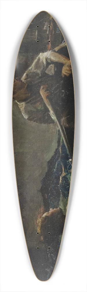 Dean Cornwell - Couple in a Rowboat 39.3 inch art pintail longboard deck