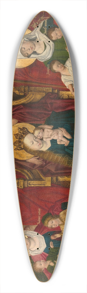 Derick Baegert - Holy Kinship 39.3 inch art pintail longboard deck
