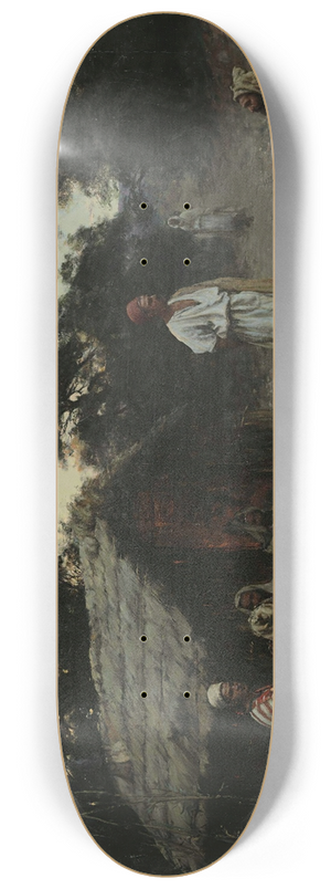 Jean Baptiste Paul Lazerges - An Arab Encampment 8.25 inch art skate deck