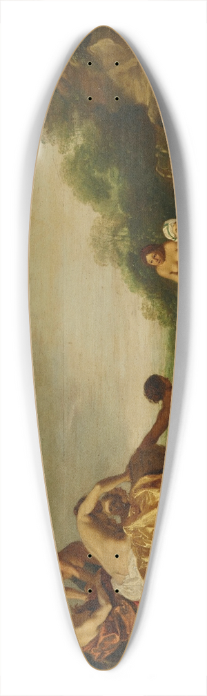 Dirck van der Lisse - Bathing Nymphs 39.3 inch art pintail longboard deck