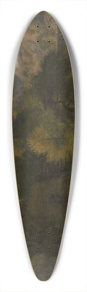 Dirk Maas - Landscape with a hunting scene 39.3 inch art pintail longboard deck