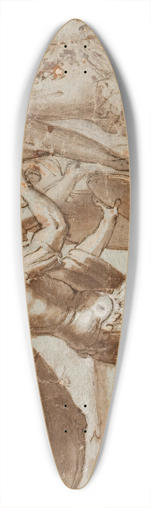 Domenico Cresti - Mars, Mercury, and Minerva 39.3 inch art pintail longboard deck