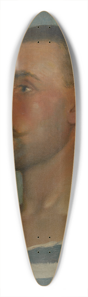 Dominik Skuteck - Head Study of a Gondolier 39.3 inch art pintail longboard deck