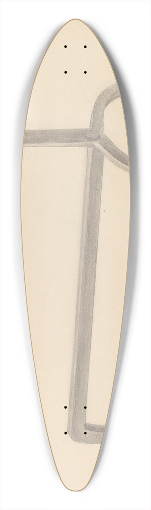 Donald Streeter - Andiron 39.3 inch art pintail longboard deck