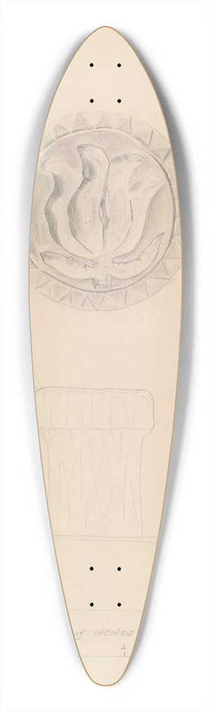 Donald Streeter - Butter Mold 39.3 inch art pintail longboard deck