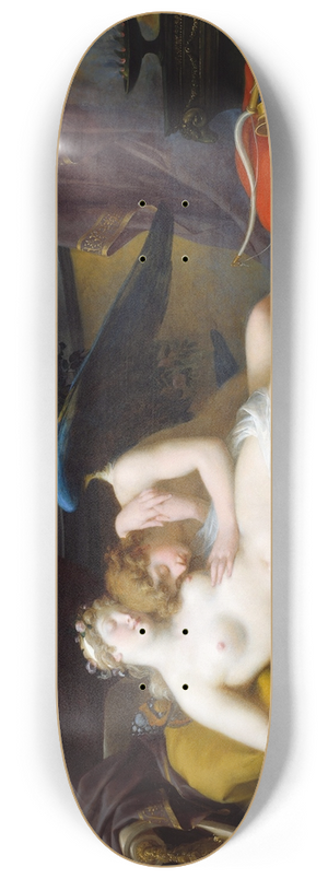 Jean-Baptiste Regnault - Cupid and Psyche 8.25 inch art skate deck