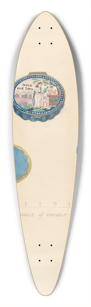 Donald Streeter - Snuff Box 39.3 inch art pintail longboard deck