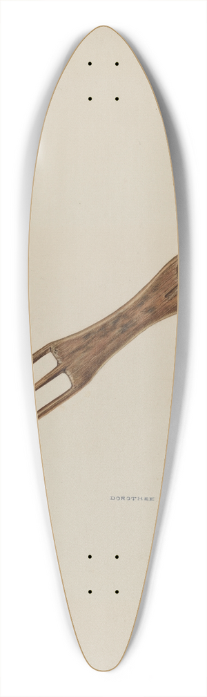 Dorothea Bates - Fish Net Mender 39.3 inch art pintail longboard deck