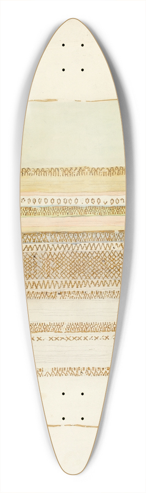 Dorothea Bates - Textile Detail 39.3 inch art pintail longboard deck