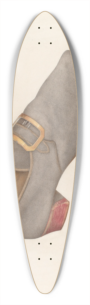 Dorothy Dwin - Mans Shoe 39.3 inch art pintail longboard deck