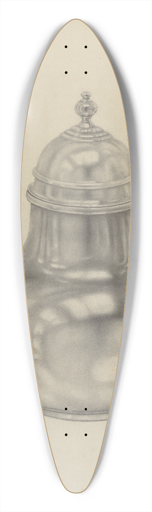 Dorothy Dwin - Silver Teapot 39.3 inch art pintail longboard deck