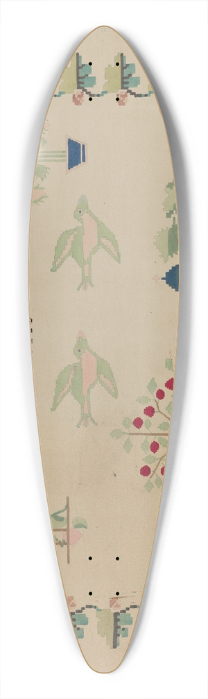 Dorothy Posten - Sampler 39.3 inch art pintail longboard deck