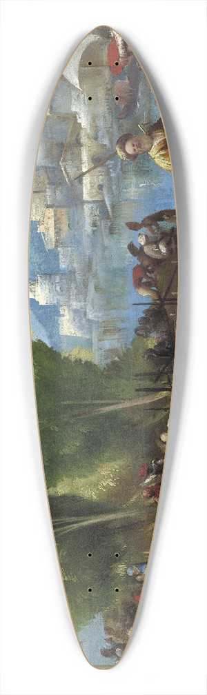 Dosso Dossi - Aeneas and Achates on The Libyan Coast 39.3 inch art pintail longboard deck