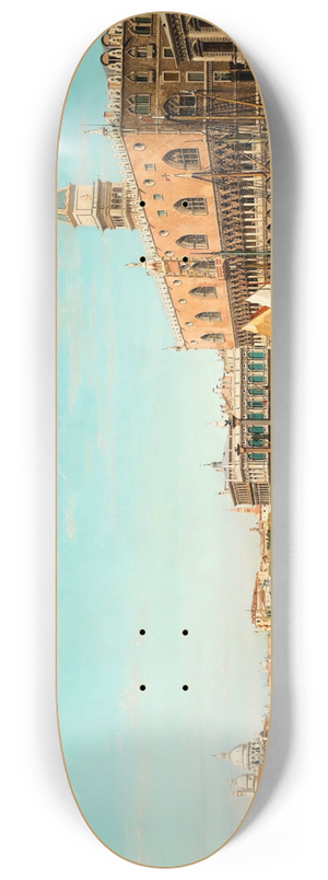 Jean-Baptiste van Moer - The Doges Palace And The Piazza San Marco, Venice 8.25 inch art skate deck