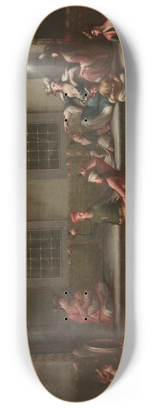 Jean Baptiste Vanmour - Danse dans le harem 8.25 inch art skate deck