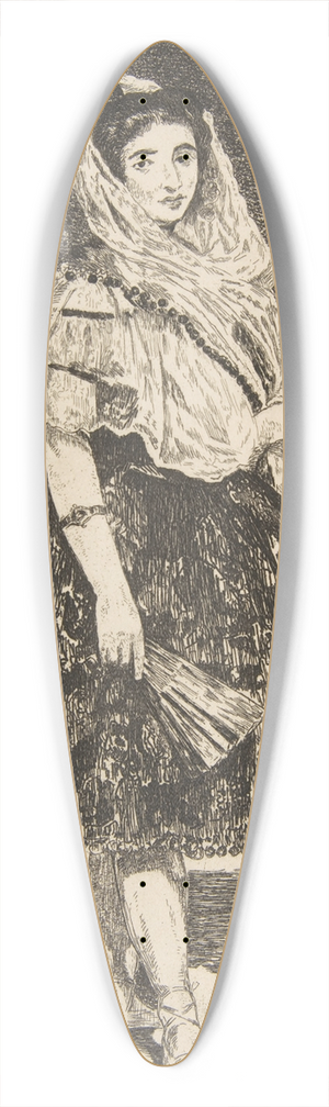 douard Manet - Lola de Valence 39.3 inch art pintail longboard deck