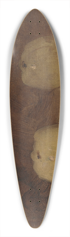 douard Manet - Still Life with TwoApples 39.3 inch art pintail longboard deck