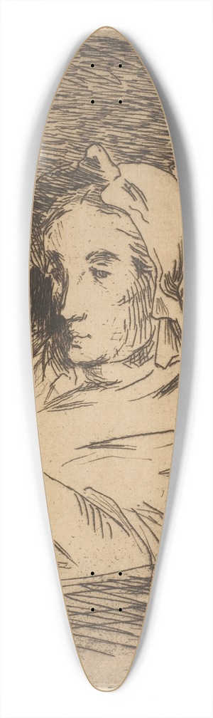 douard Manet - The Convalescent (Suzanne Manet) 39.3 inch art pintail longboard deck