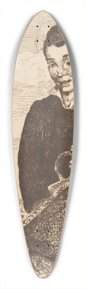 douard Manet - The Urchin 39.3 inch art pintail longboard deck