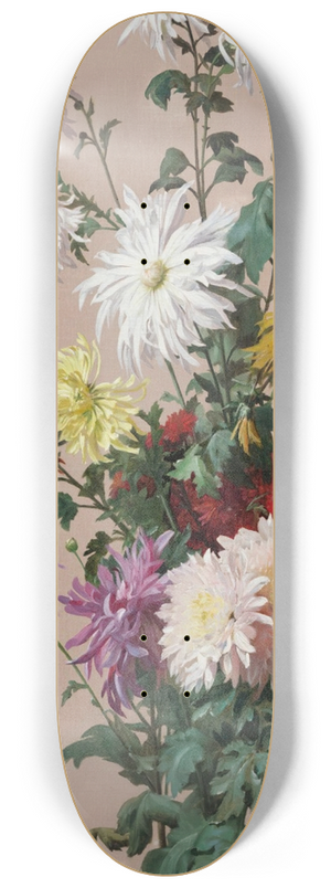 Jean Benner - Still life with flowers. 8.25 inch art skate deck