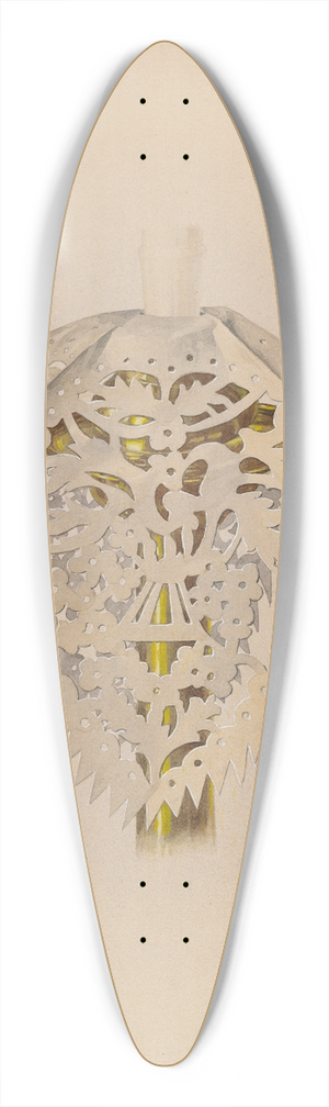 Douglas Campbell - Drapery for Candlestick 39.3 inch art pintail longboard deck