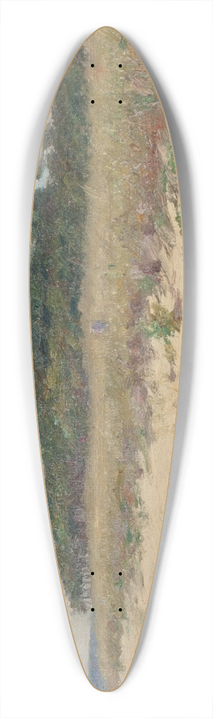Dwight W. Tryon - Coastal Scene 39.3 inch art pintail longboard deck