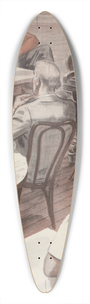 Earl Schenck Miers - Big Ben pl2 39.3 inch art pintail longboard deck