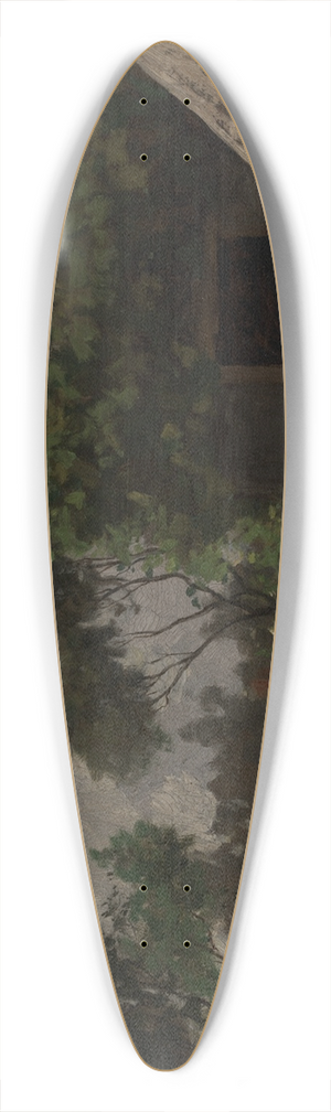 Eastman Johnson - The BackFence 39.3 inch art pintail longboard deck