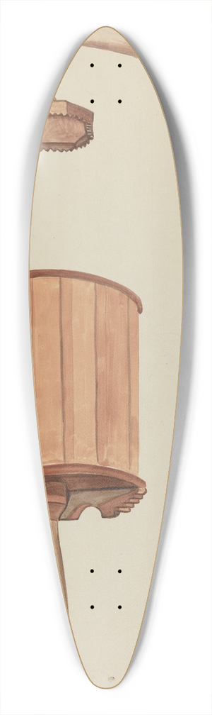 E. Boyd - Pulpit 39.3 inch art pintail longboard deck