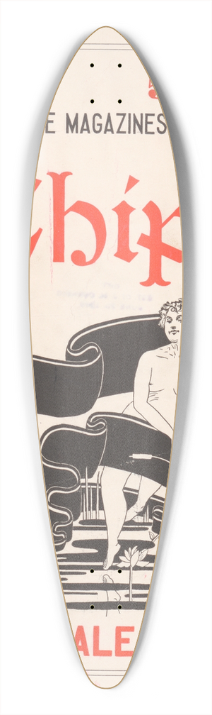 E. C. Burling - Chips 39.3 inch art pintail longboard deck