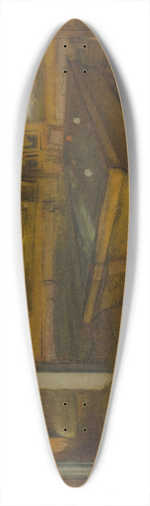 Edgar Degas - Billiard Room at Mnil-Hubert 39.3 inch art pintail longboard deck