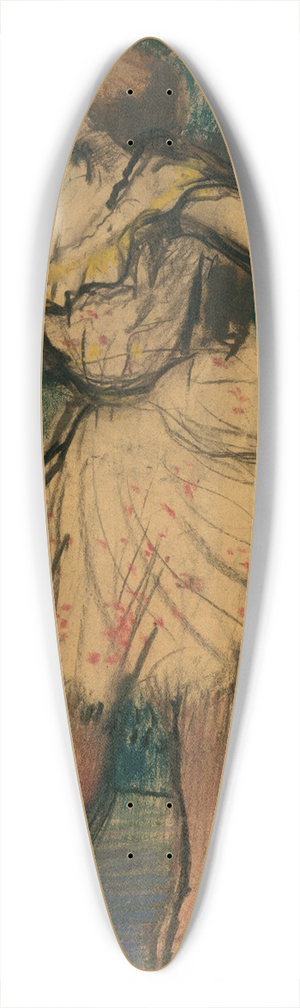 Edgar Degas - Dancer with a Fan 39.3 inch art pintail longboard deck